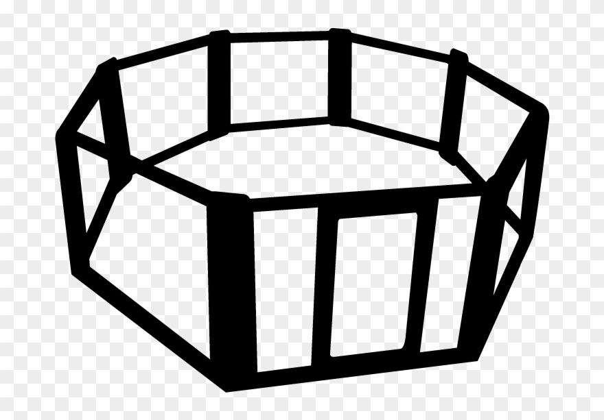 Cage Clipart Octagon - Png Octagon Cage Transparent Png