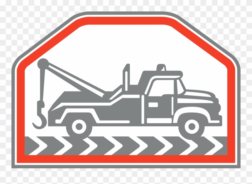 Dodge Wrecker Cliparts - Tow Wrecker Truck Side Retro Card - Png Download