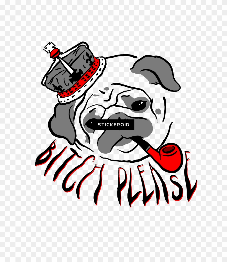 Pug Life Thug - Clip Art - Png Download