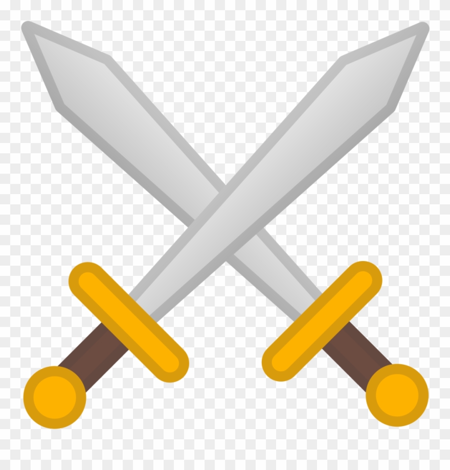 Crossed Swords Icon - Crossed Swords Icon Png Clipart