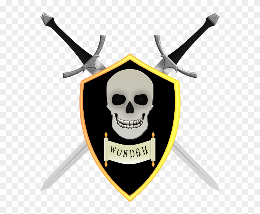 This Crossed Sword Saltaire Was Created Using The Skull - Affinity Designer Clipart