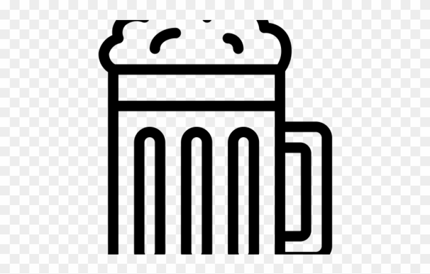 Butter Beer Black And White Clipart