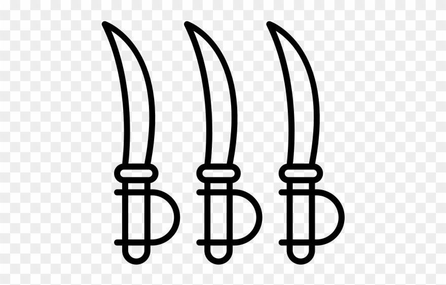 Swords Rubber Stamp - Sword Clipart