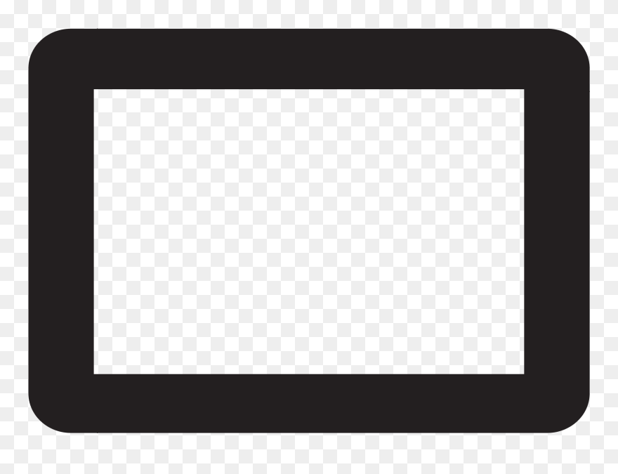 4 X 6 Classic Dry Erase Adhesive Frames - Black Ipad Transparent Background Clipart