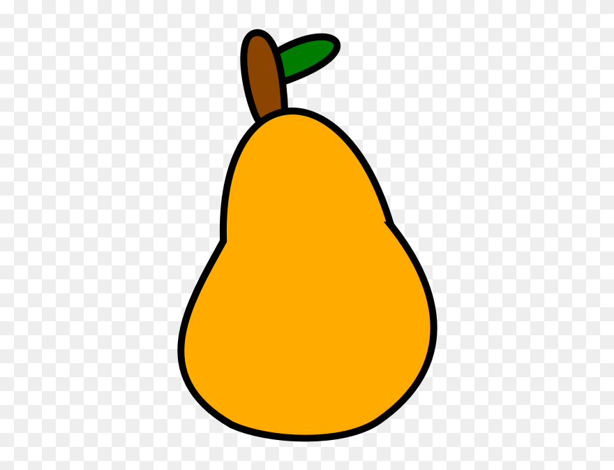 Very Simple Pear Svg Vector File, Vector Clip Art Svg - Pear Clip Art - Png Download