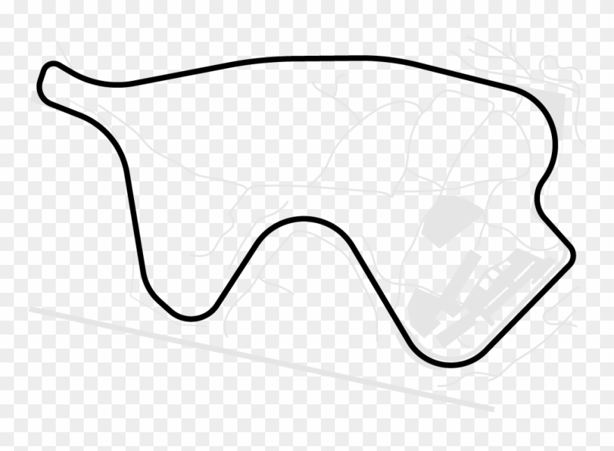 Canadian Tire Motorsport Park - Line Art Clipart