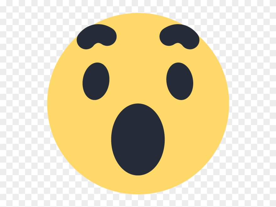 Facebook Wow Png Clip Black And White Stock - Wow Emoji Facebook Png Transparent Png