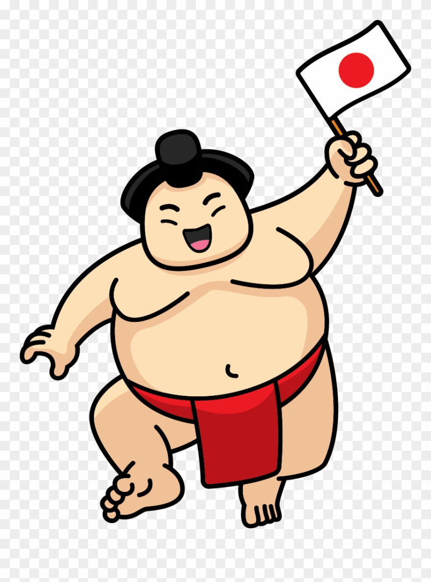 Sumo Is Fun For The Whole Family, Even When The Wrestlers - Sumo Wrestler Cartoon Vector Clipart