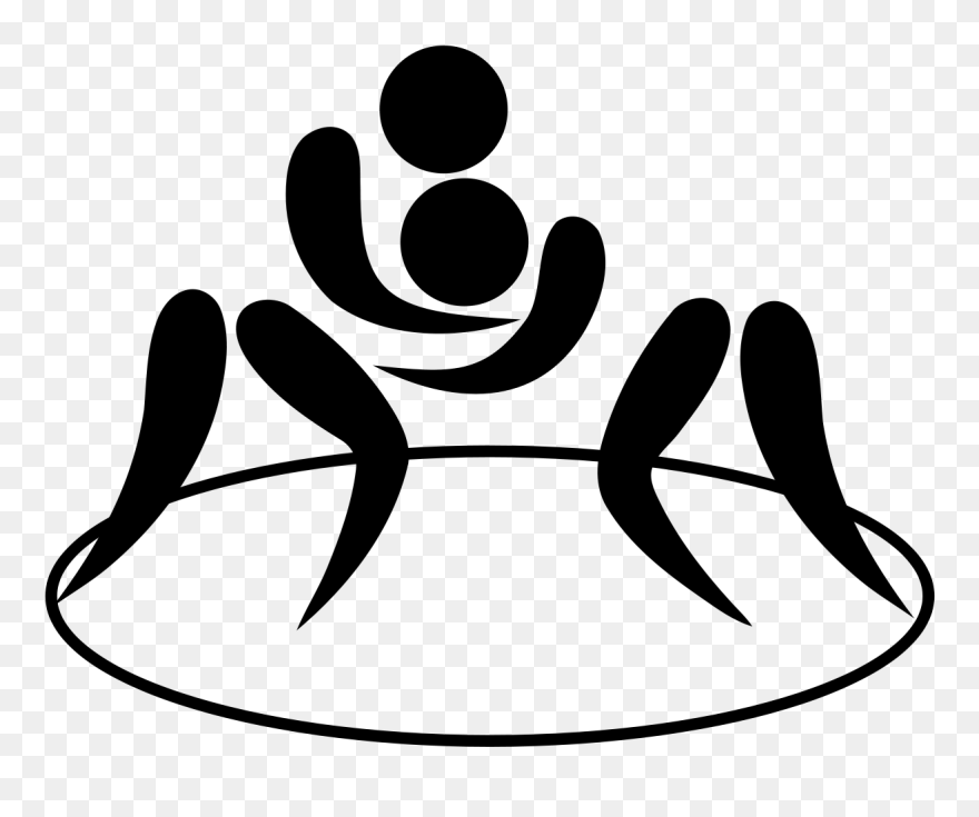 File - Sumo Pictogram - Svg - Wrestling Clipart