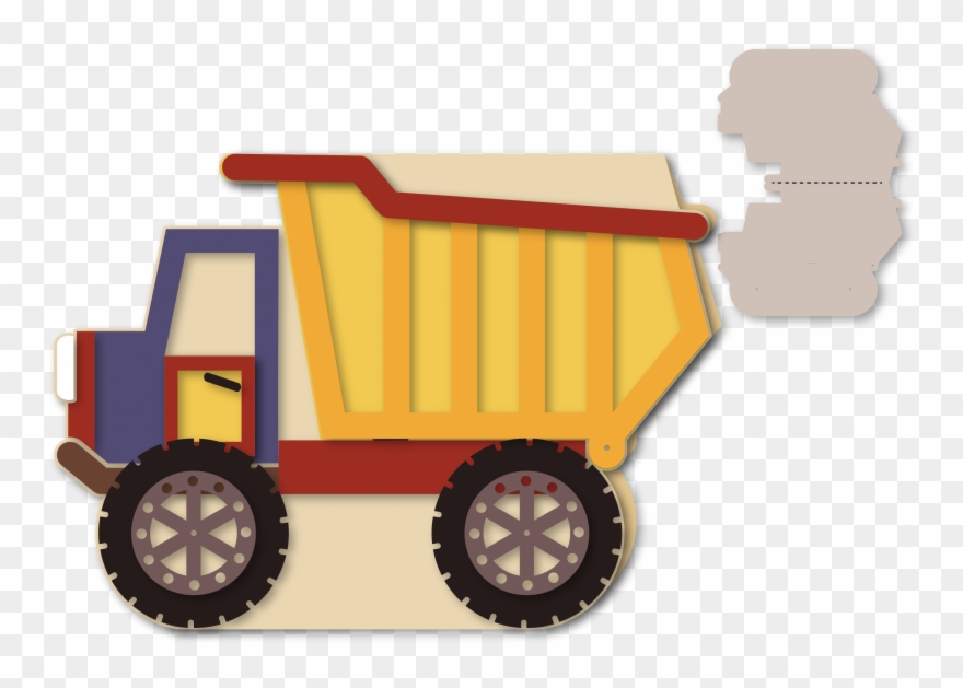 Dump Truck A7 Card - Wagon Clipart
