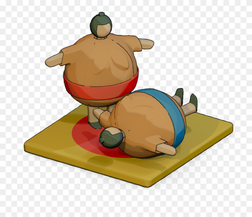 Sumo Wrestling - Version - Cartoon Clipart