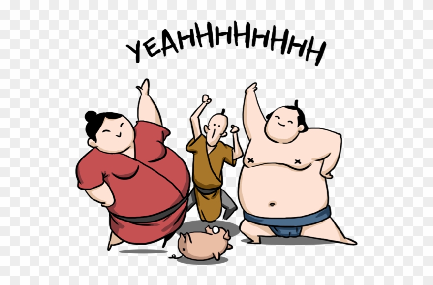 Ringo The Sumo Wrestler Stickers Messages Sticker-4 - Cartoon Clipart