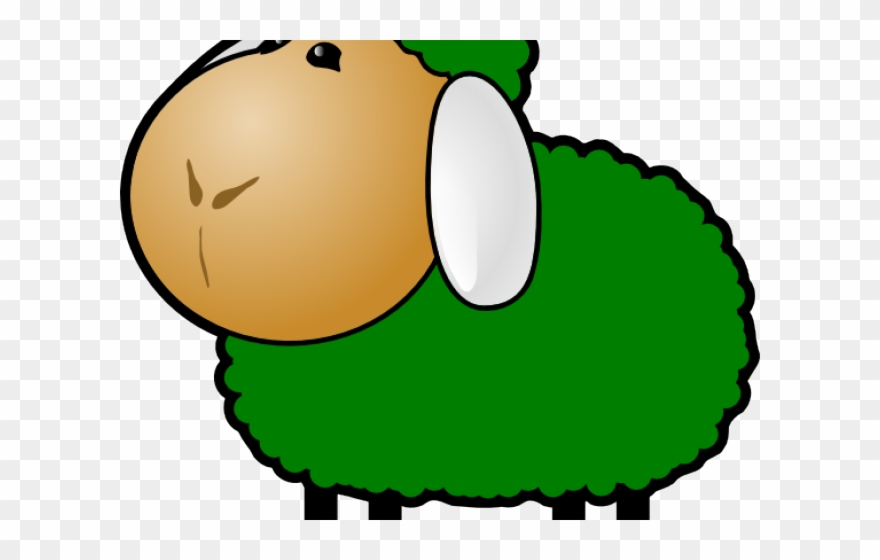 Lamb Clipart Green Sheep - Baa Baa Black Sheep Clip Art - Png Download