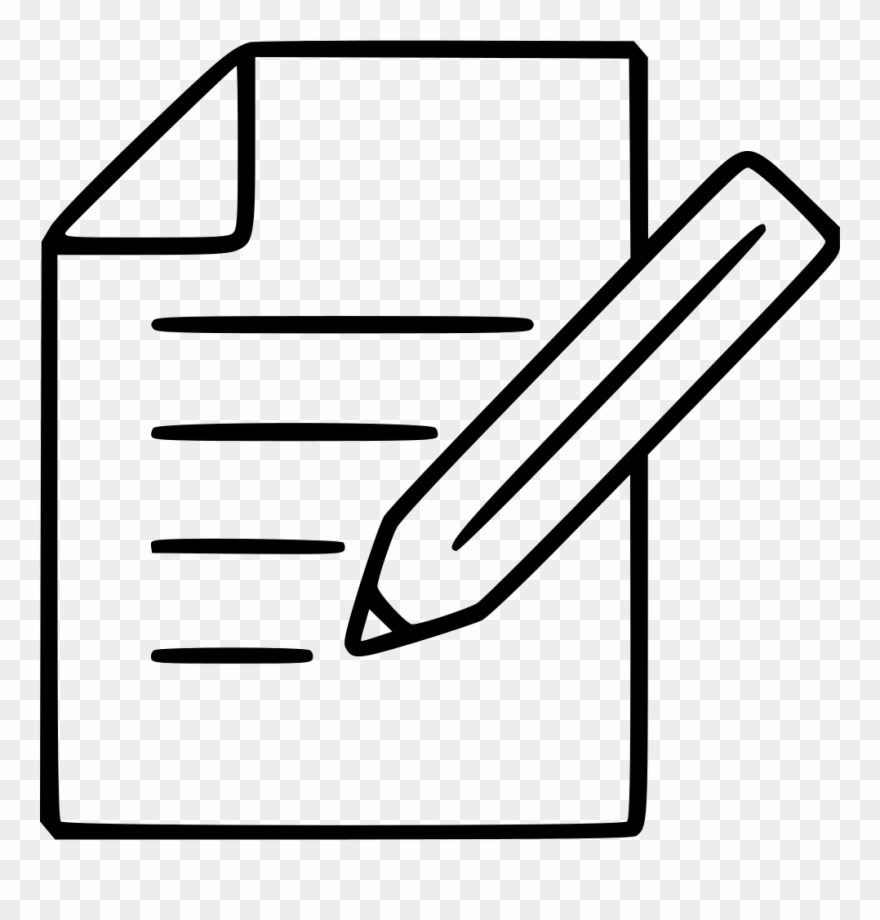 Note Blank Information Pencil Reminder Diary Svg - Tomar Nota Icono Clipart