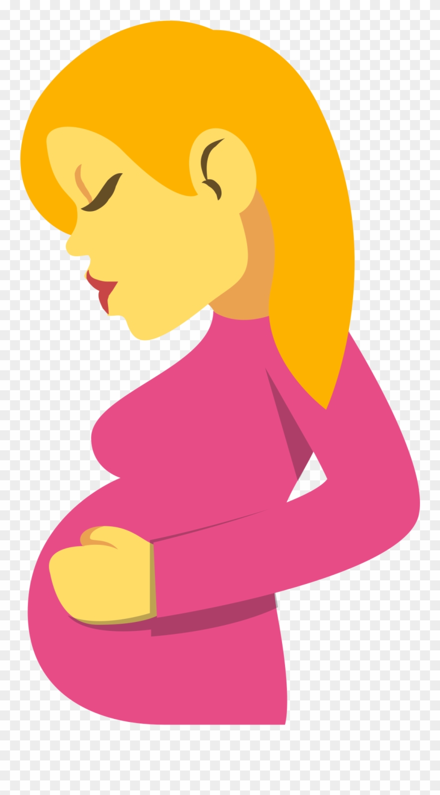 Open - Pregnant Emoji Clipart