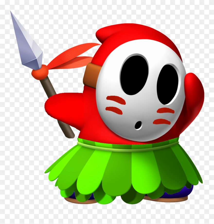 Spear Guy - Shy Guy Mario Clipart
