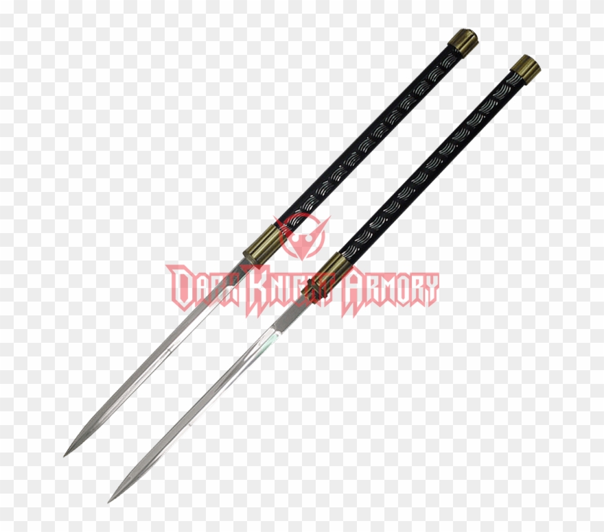 Clipart Royalty Free Download Interlocking Double Dagger - Interlocking Dagger Knife - Png Download