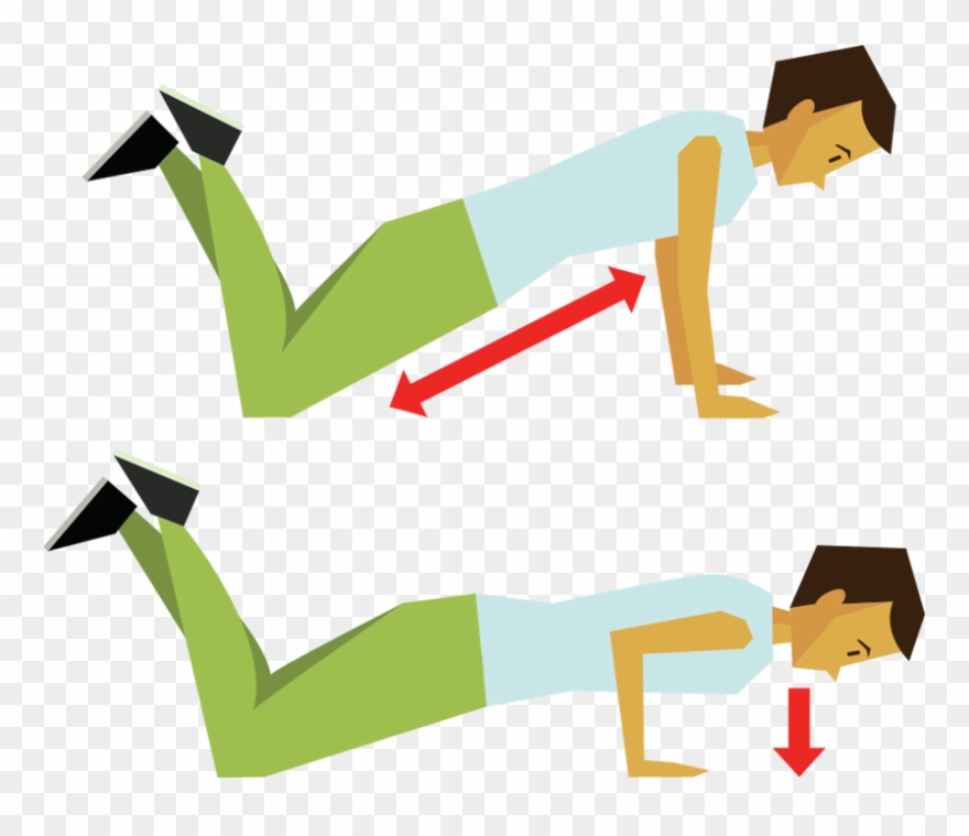 Modified Pushup - Push-up Clipart