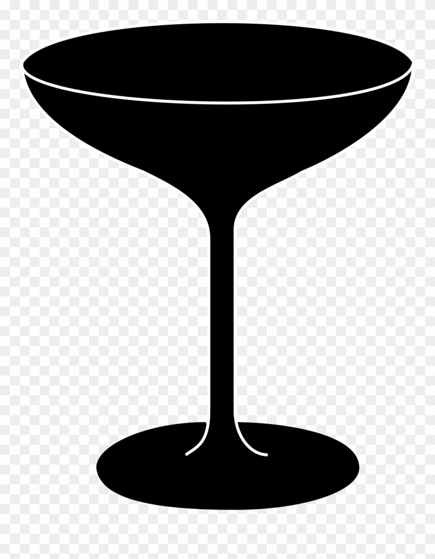 Cocktail Clipart Prosecco - Bicchiere Sagoma - Png Download