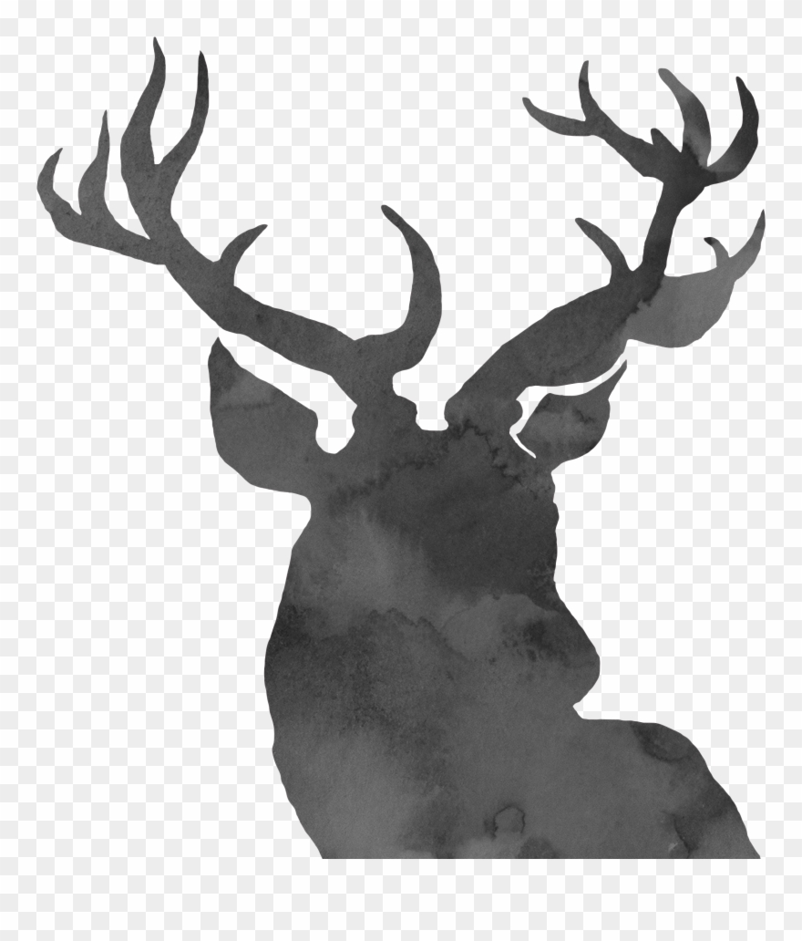 Graphic Transparent Stock Christmas Reindeer Png - Cotton Linen Square Decorative Throw Pillow Case Cushion Clipart