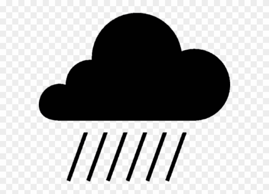Rain Cloud Silhouette Clipart