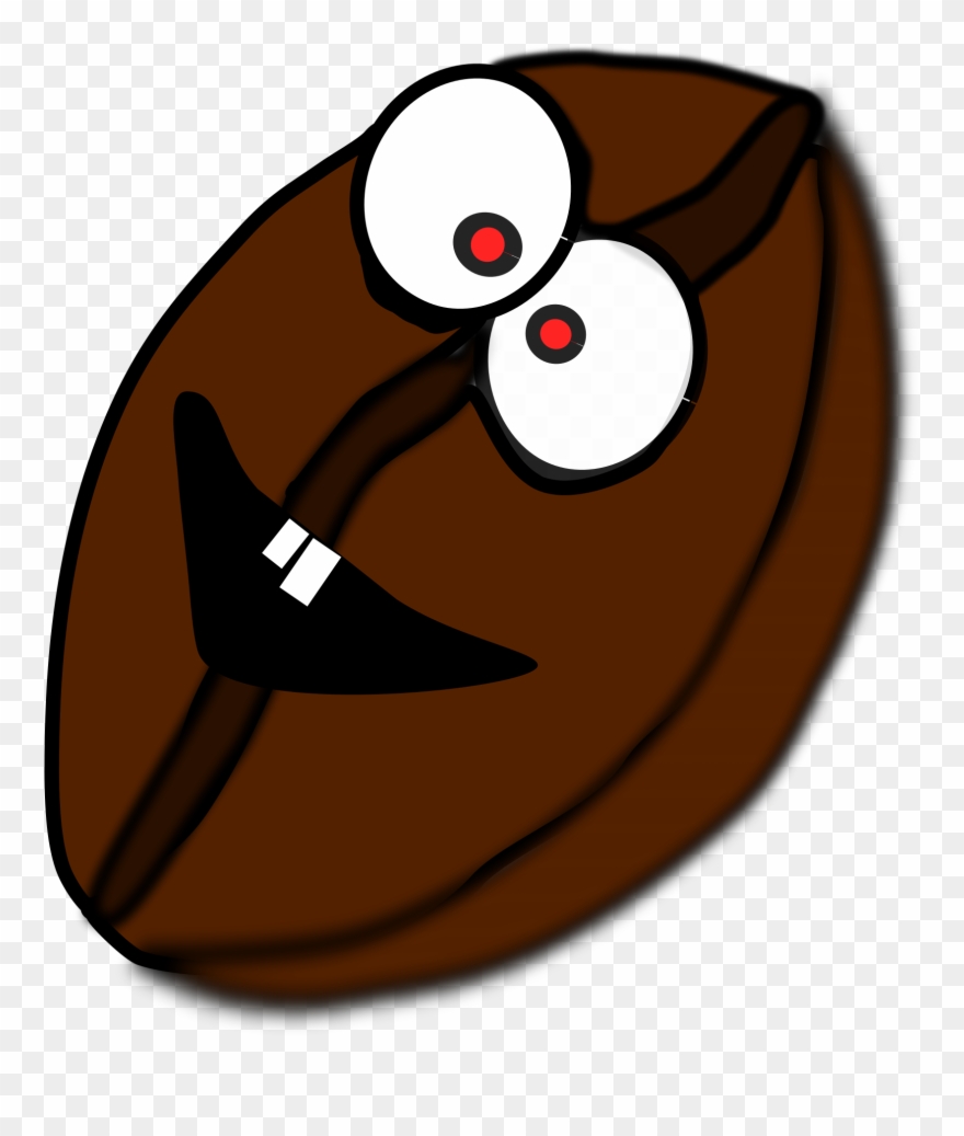 Beans Clipart Face - Coffee Bean W Face - Png Download