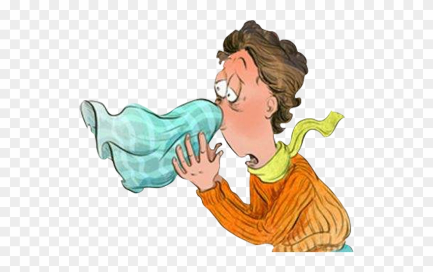 Clip Art Black And White Library Upper Respiratory - Upper Respiratory Tract Infection Cartoon - Png Download