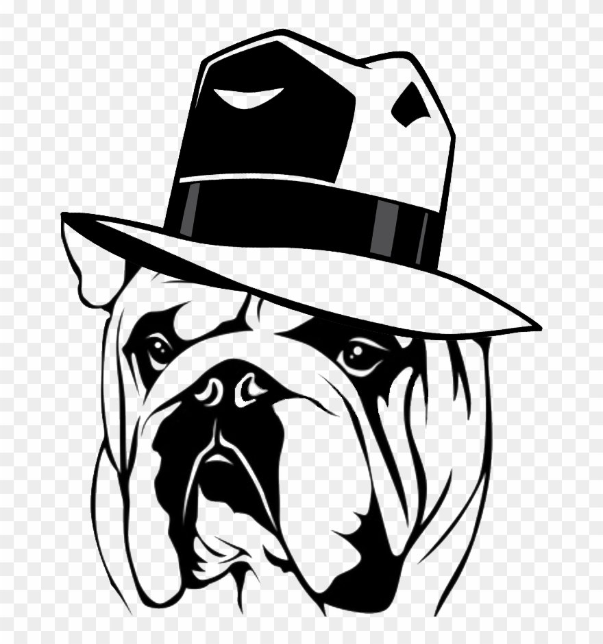 Bull Dog Pi Dog And Hat Final 1170x500@2x - English Bulldog Stickers Clipart