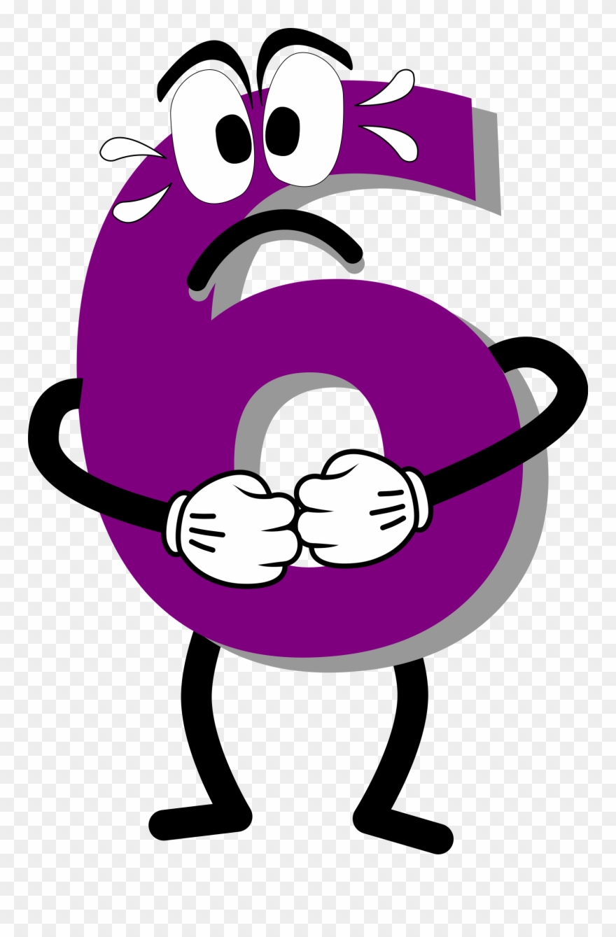 New Clip Art 6 Medium Size - 6 Clip Art - Png Download