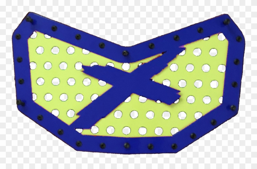 X3 Bullet Hole Grill-blue - Circle Clipart