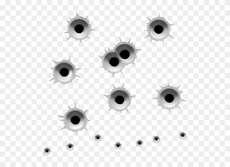 Bullet Holes Png Hd - Bullet Hole Vector Png Clipart