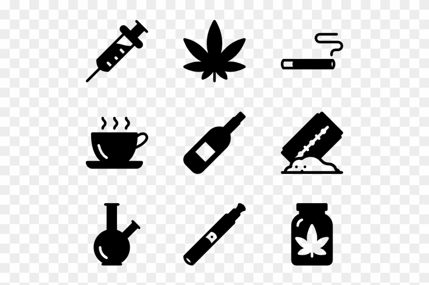 Addiction & Drugs - Addiction Icon Clipart