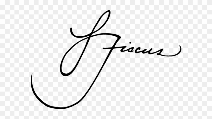 Lfiscus Signature Black - Calligraphy Clipart