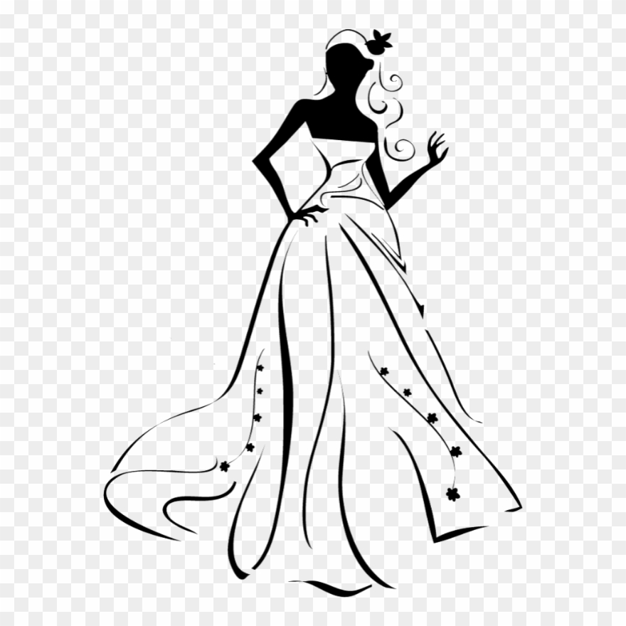 Images Married - Wedding Dress Vector Clipart