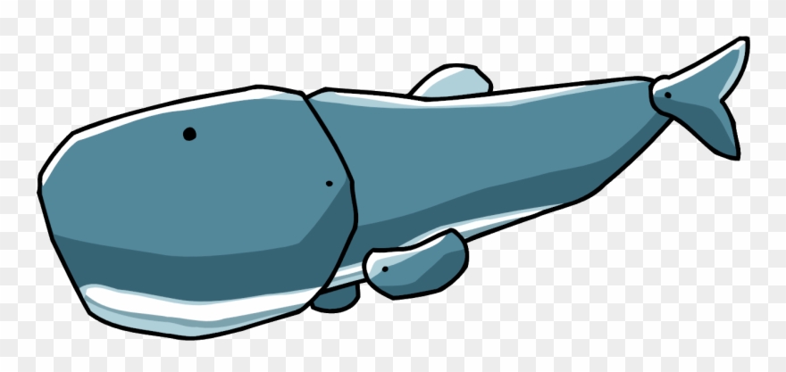 Humpback Whale Clipart Scribblenauts - Scribblenauts Sperm Whale - Png Download