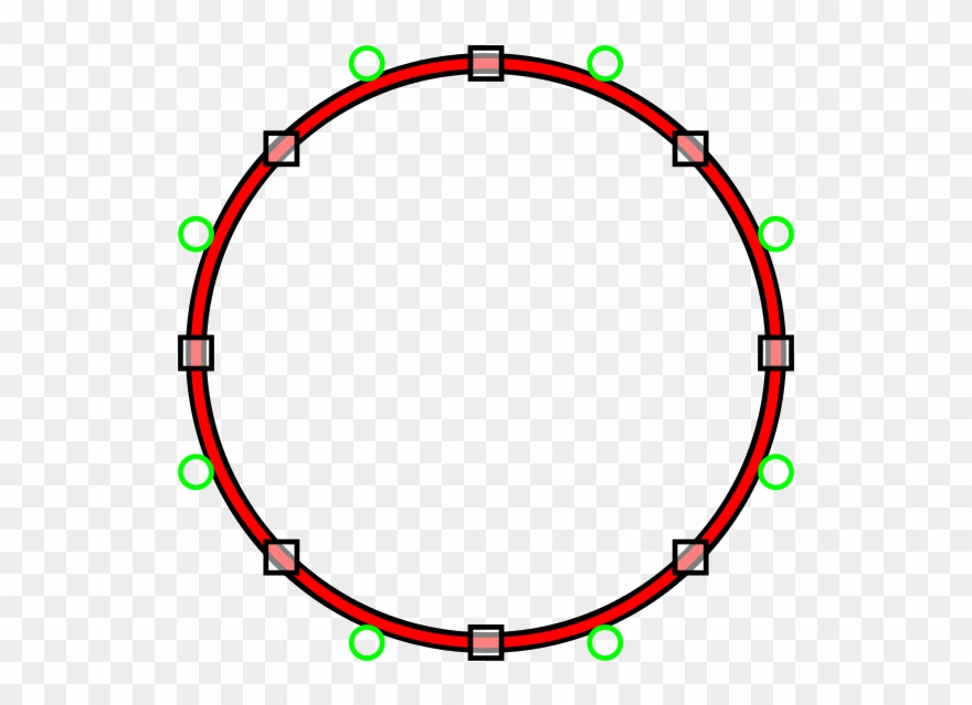Circle And Quadratic Bezier - Composite Bézier Curve Clipart
