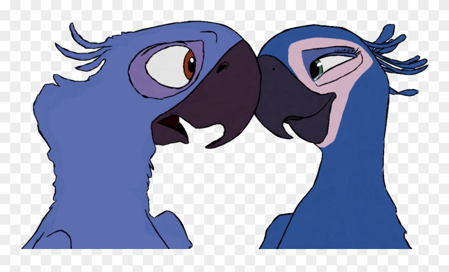 Download Picture Black And White Stock Graveyard Free - Blu And Jewel Hugging Each Other Clipart