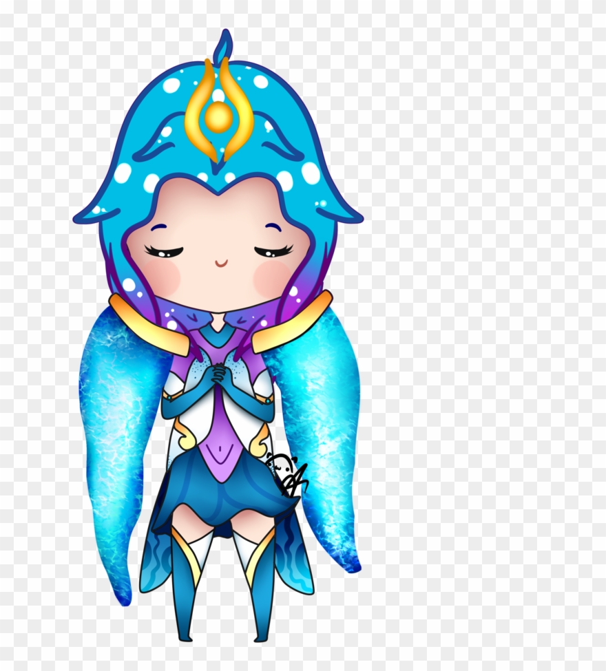 Amazing League Of Legends Clipart Lux Illustration - League Of Legends Elementalist Lux Chibi - Png Download