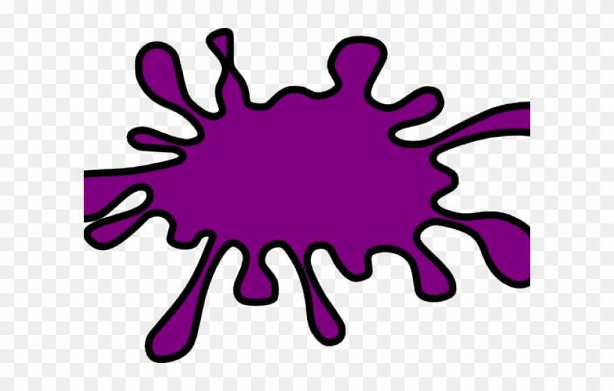 Violet Clipart Splat - Clip Art Splat - Png Download