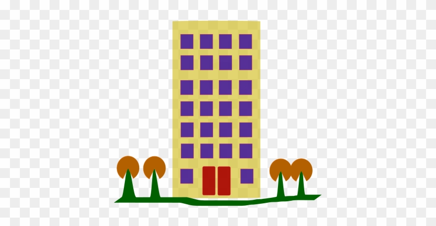 Block Of Flats Clipart - Png Download