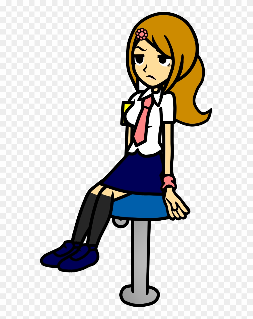 Reporter 3 - Ringside Reporter Girl Rhythm Heaven Fever Clipart