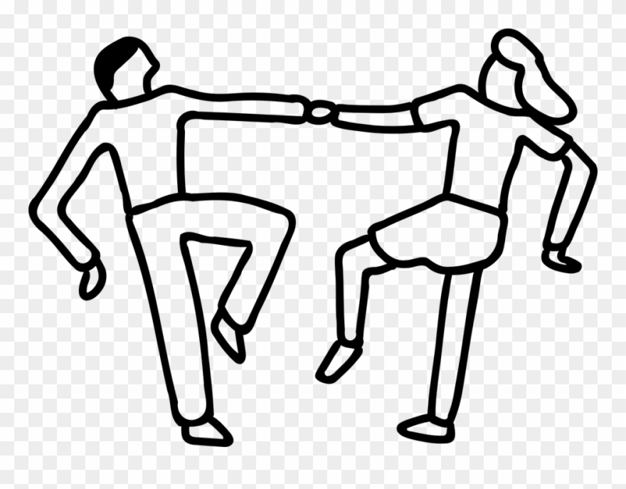 Clip Art Dance Black And White - Png Download