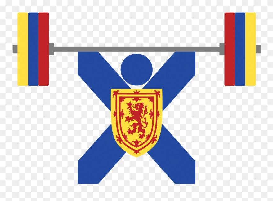 Nswa June Nccp Competition Introduction Weightlifting - Nova Scotia Flag Crest Clipart