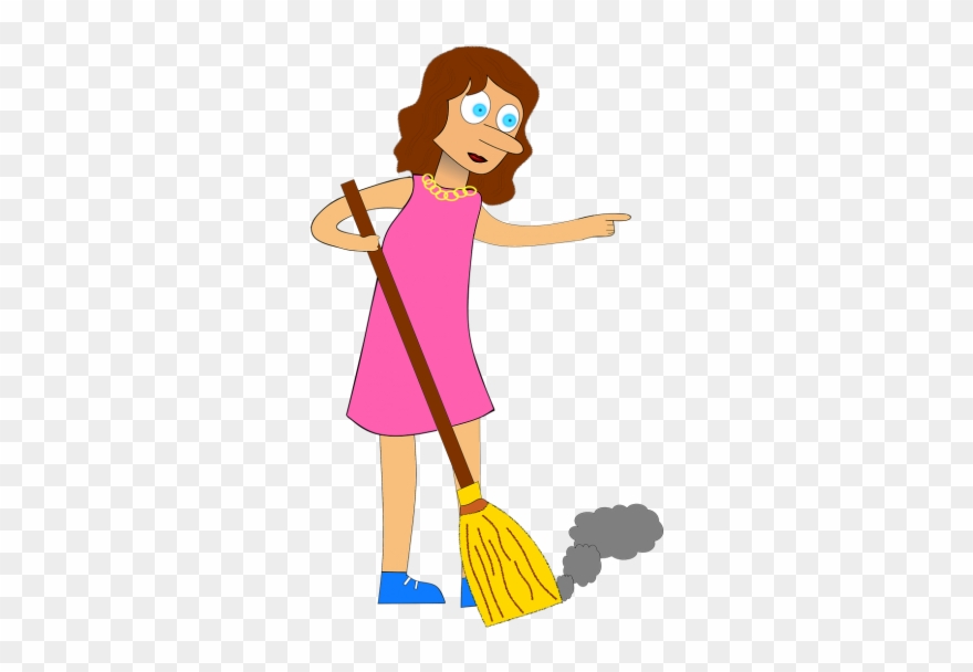 Someone Sweeping Clipart