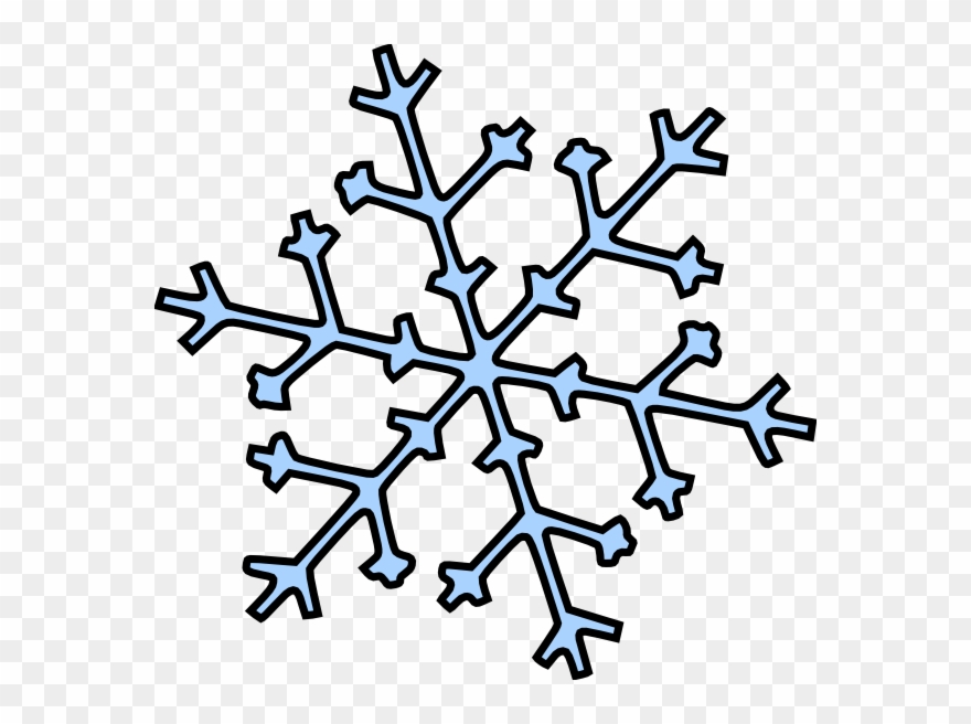 Transparent Snowflake Line Art Clipart