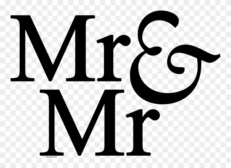 Mr & Mr - Mrs. Clipart