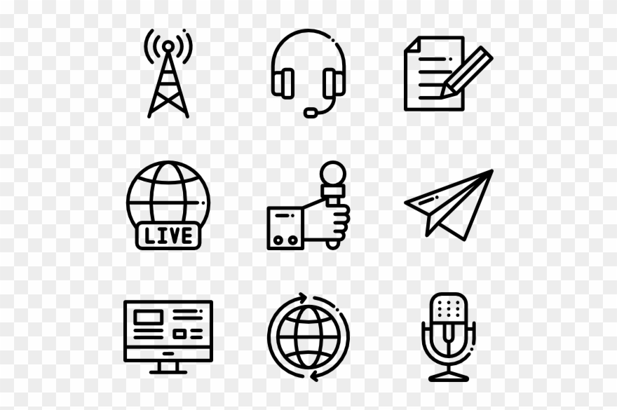 News & Journals - Party Vector Icon Clipart