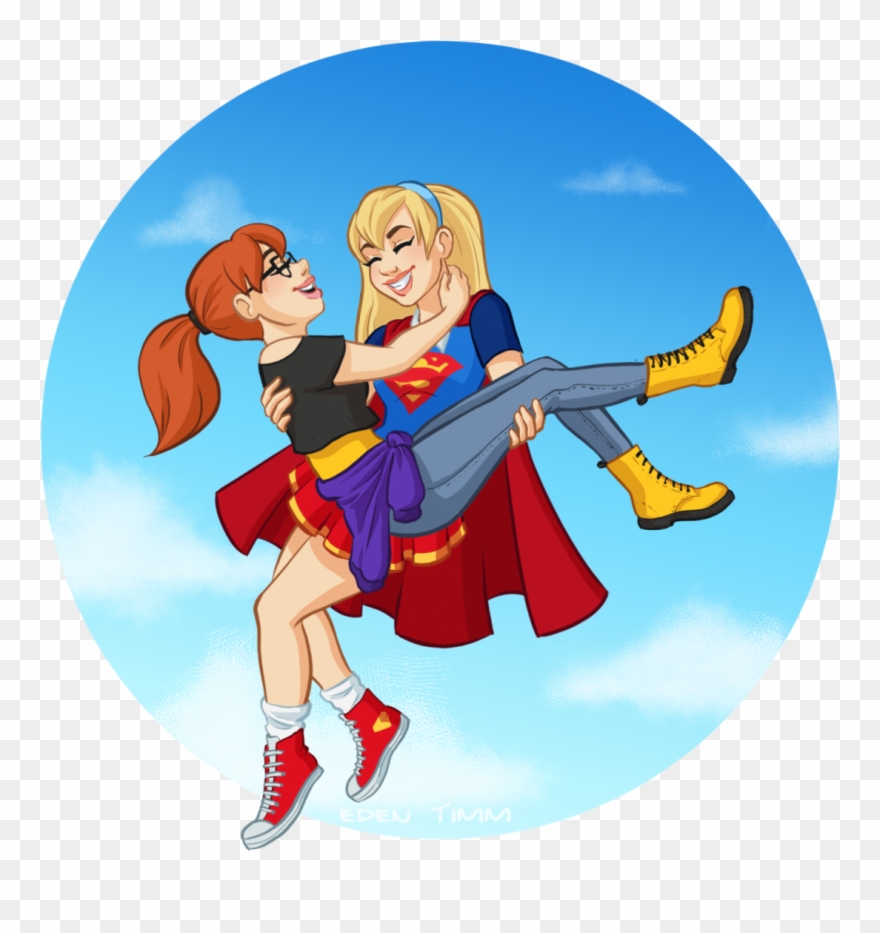 Dc Superhero Free On Dumielauxepices Net - Dc Super Hero Girls Batgirl And Supergirl Clipart