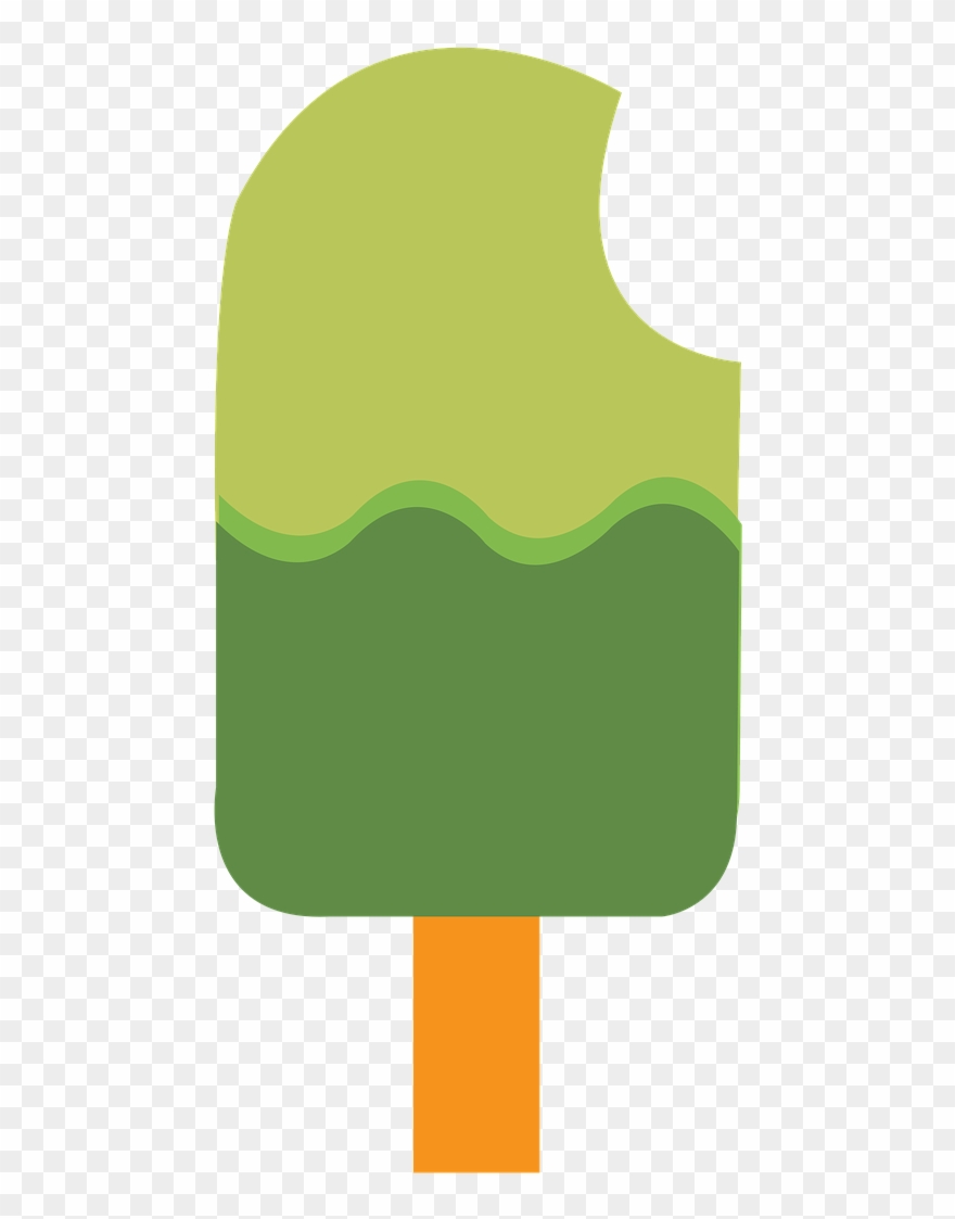 Popsicle Pop Green - Picole Verde Png Clipart