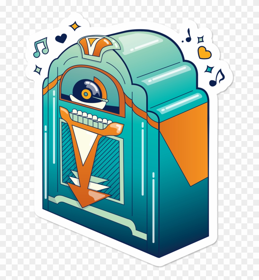 Jukebox Sticker Clipart